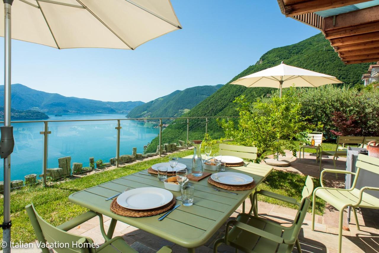 Italian Vacation Homes - Panoramic Villa Parzanica Buitenkant foto